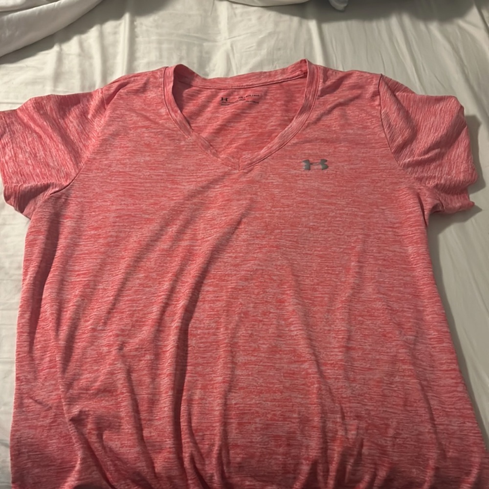 Under Armour Women's Pink V-Neck Top